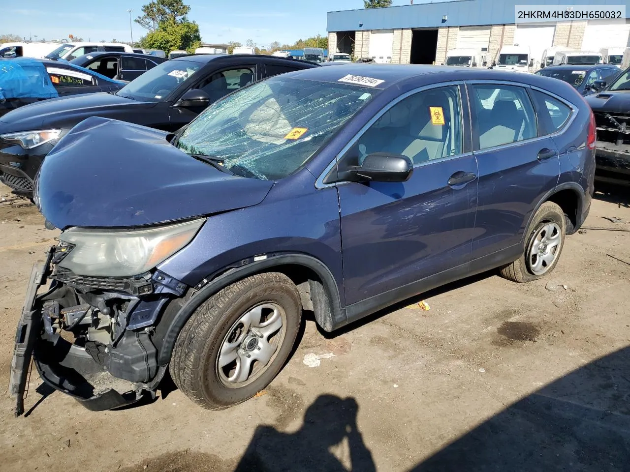 2013 Honda Cr-V Lx VIN: 2HKRM4H33DH650032 Lot: 76298194