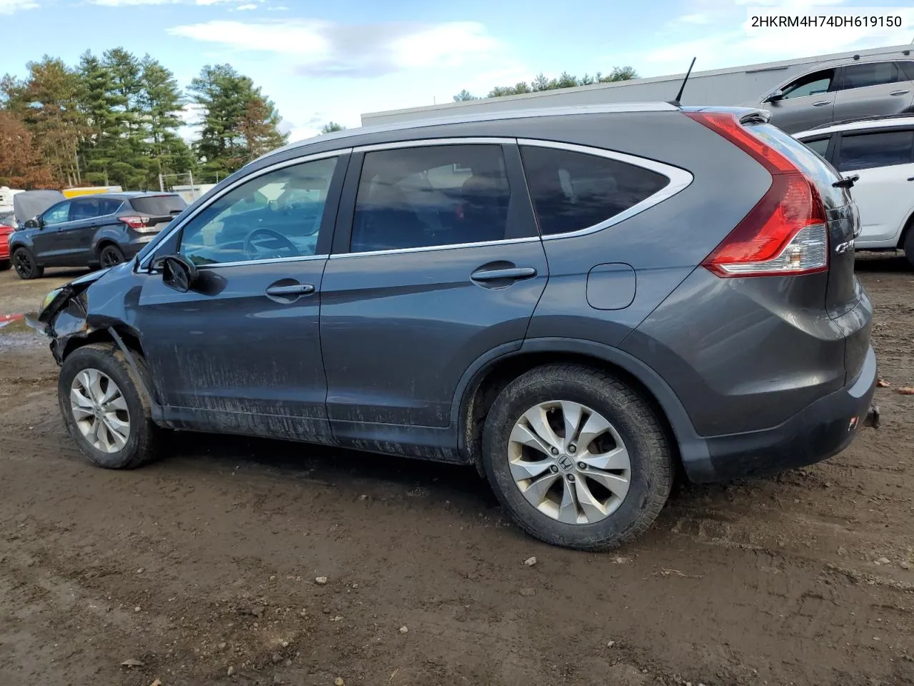 2013 Honda Cr-V Exl VIN: 2HKRM4H74DH619150 Lot: 76322014