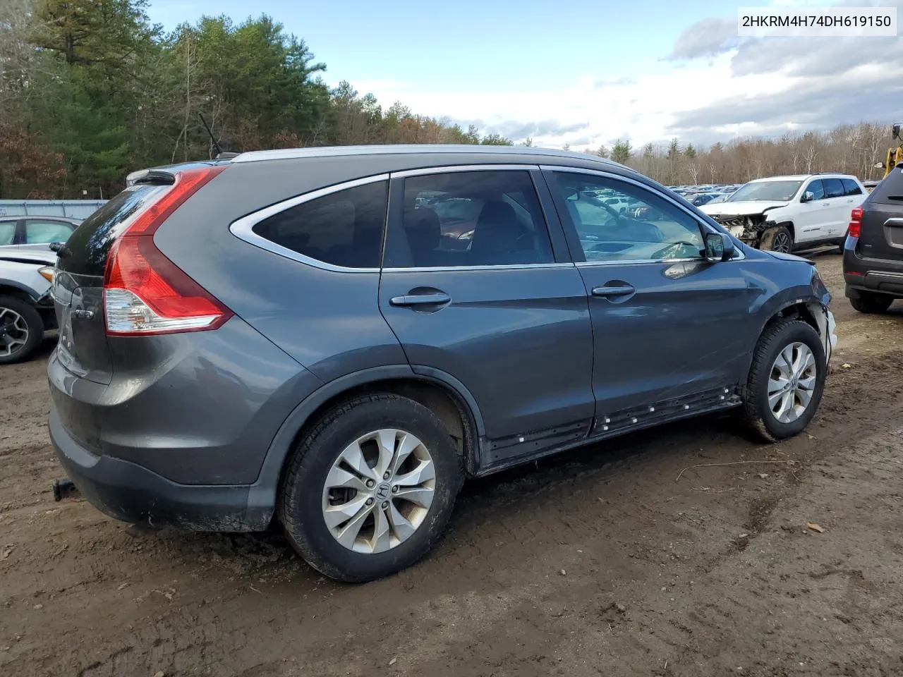 2013 Honda Cr-V Exl VIN: 2HKRM4H74DH619150 Lot: 76322014