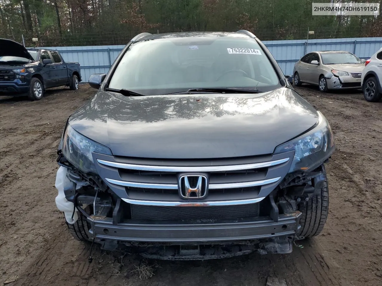 2013 Honda Cr-V Exl VIN: 2HKRM4H74DH619150 Lot: 76322014