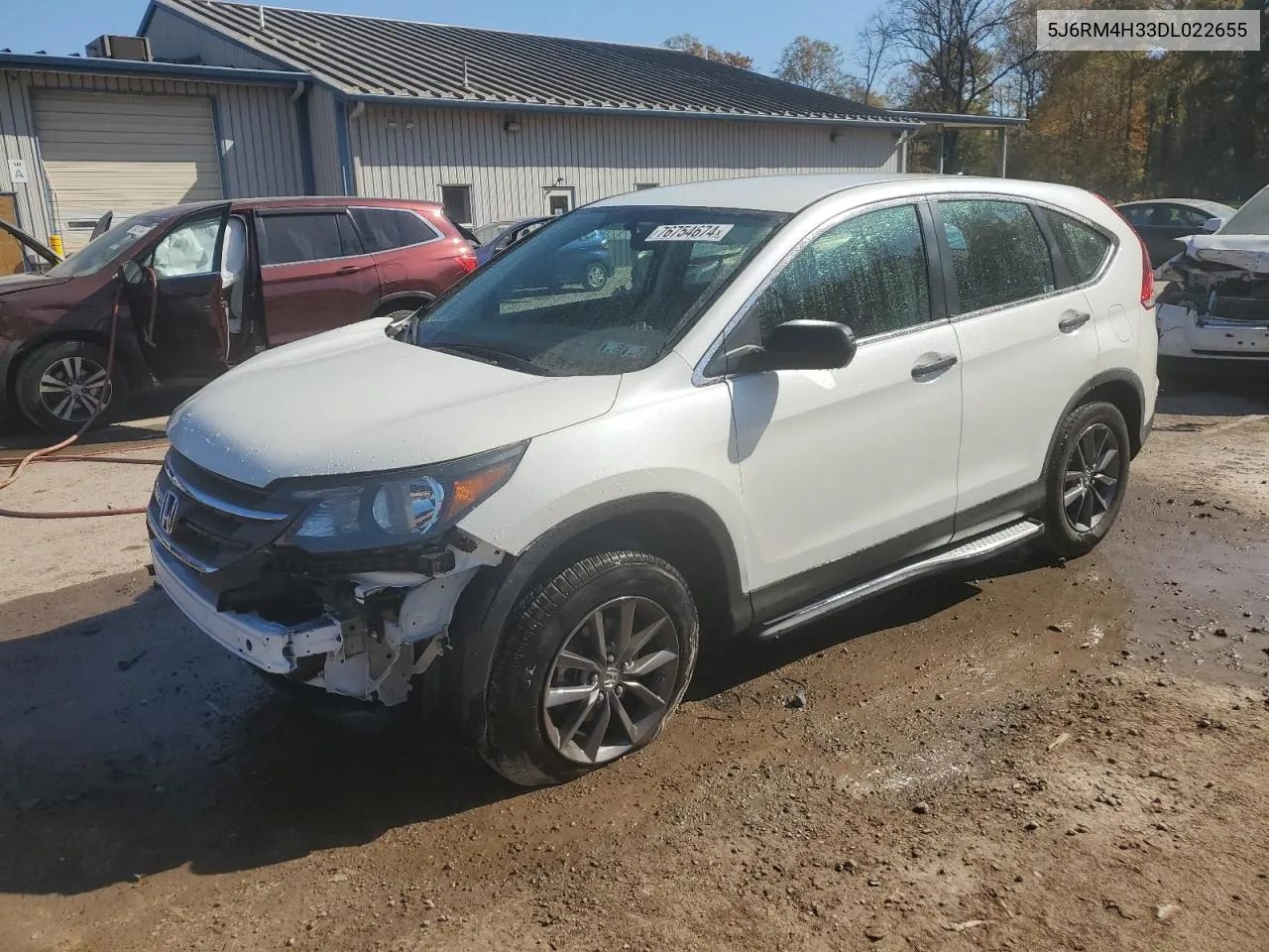 2013 Honda Cr-V Lx VIN: 5J6RM4H33DL022655 Lot: 76754674