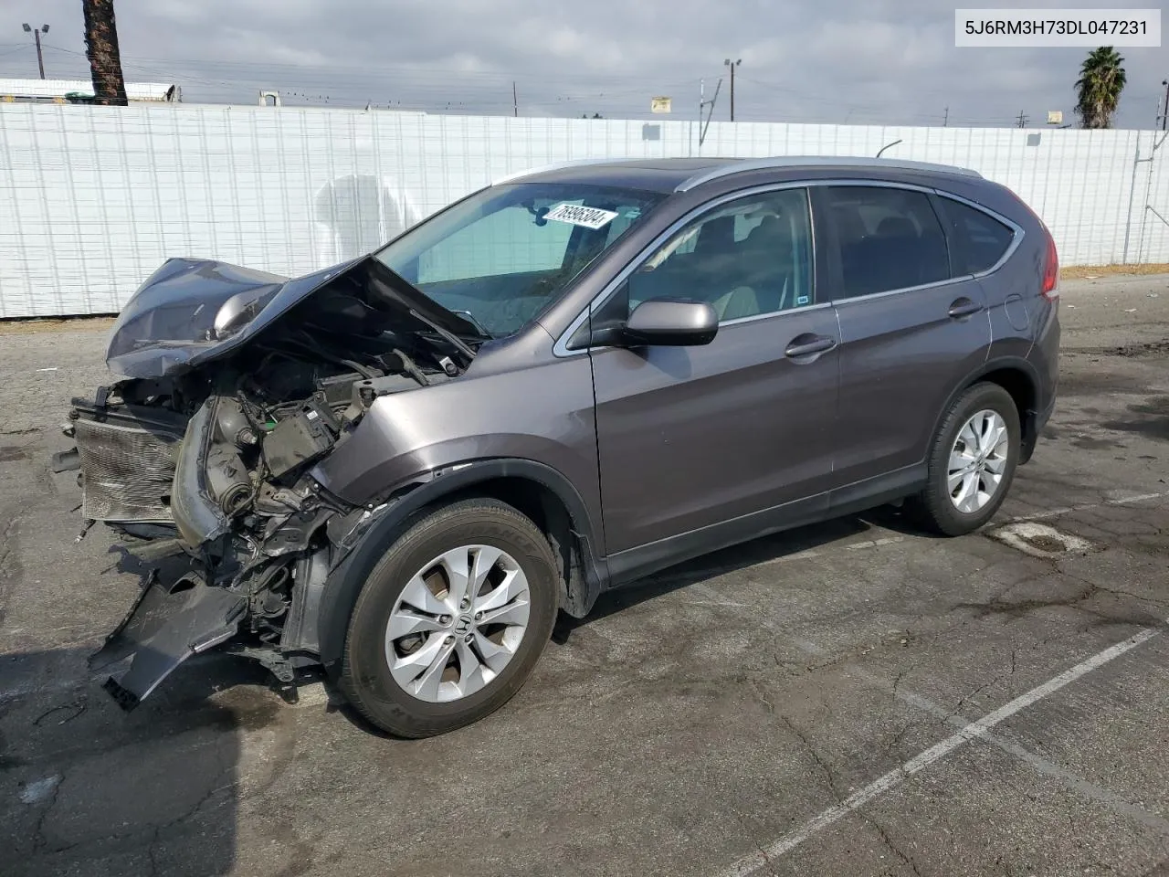 2013 Honda Cr-V Exl VIN: 5J6RM3H73DL047231 Lot: 76996304