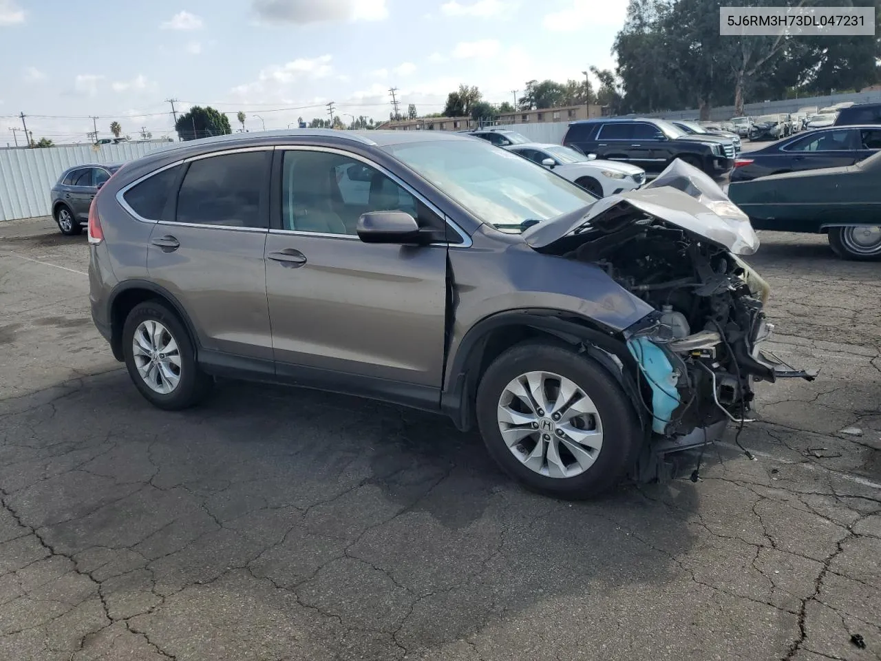 2013 Honda Cr-V Exl VIN: 5J6RM3H73DL047231 Lot: 76996304