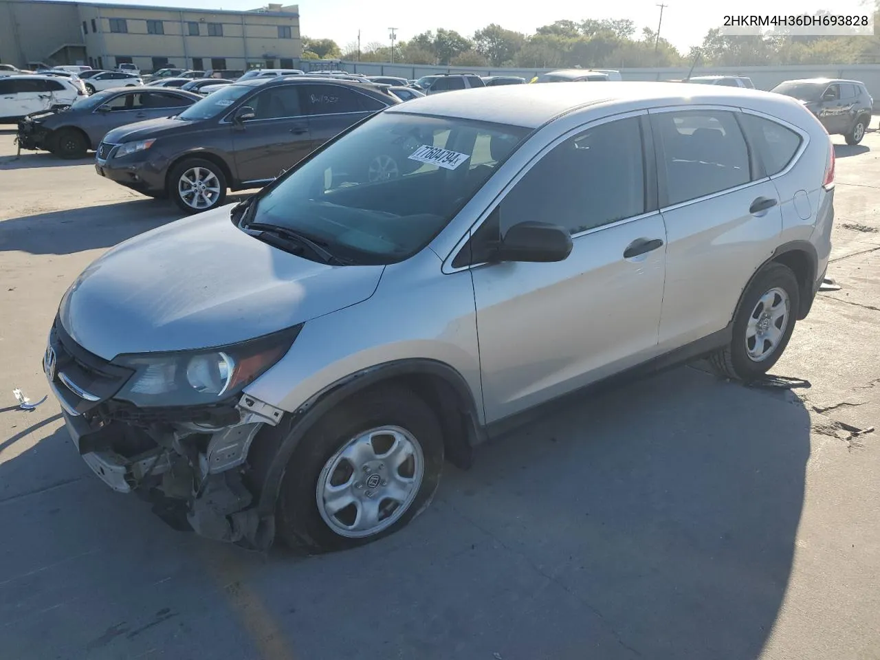 2013 Honda Cr-V Lx VIN: 2HKRM4H36DH693828 Lot: 77604794