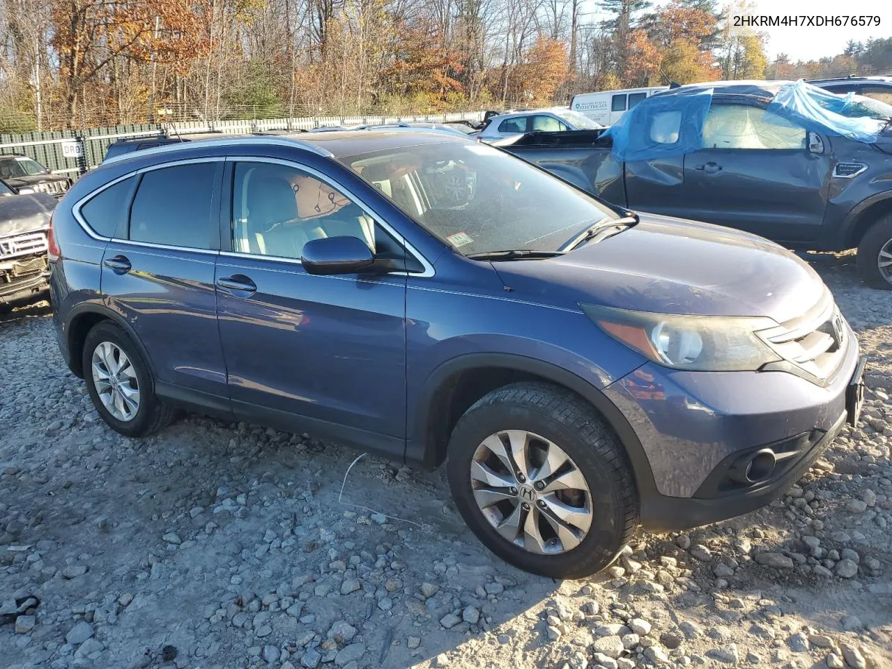 2013 Honda Cr-V Exl VIN: 2HKRM4H7XDH676579 Lot: 77876514