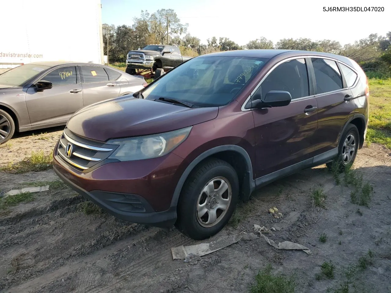 2013 Honda Cr-V Lx VIN: 5J6RM3H35DL047020 Lot: 77905284