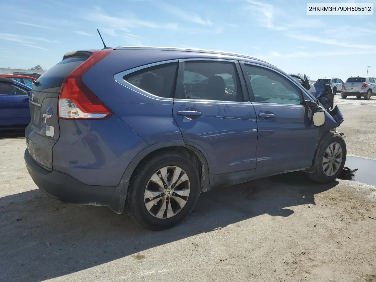 2013 Honda Cr-V Exl VIN: 2HKRM3H79DH505512 Lot: 77945814