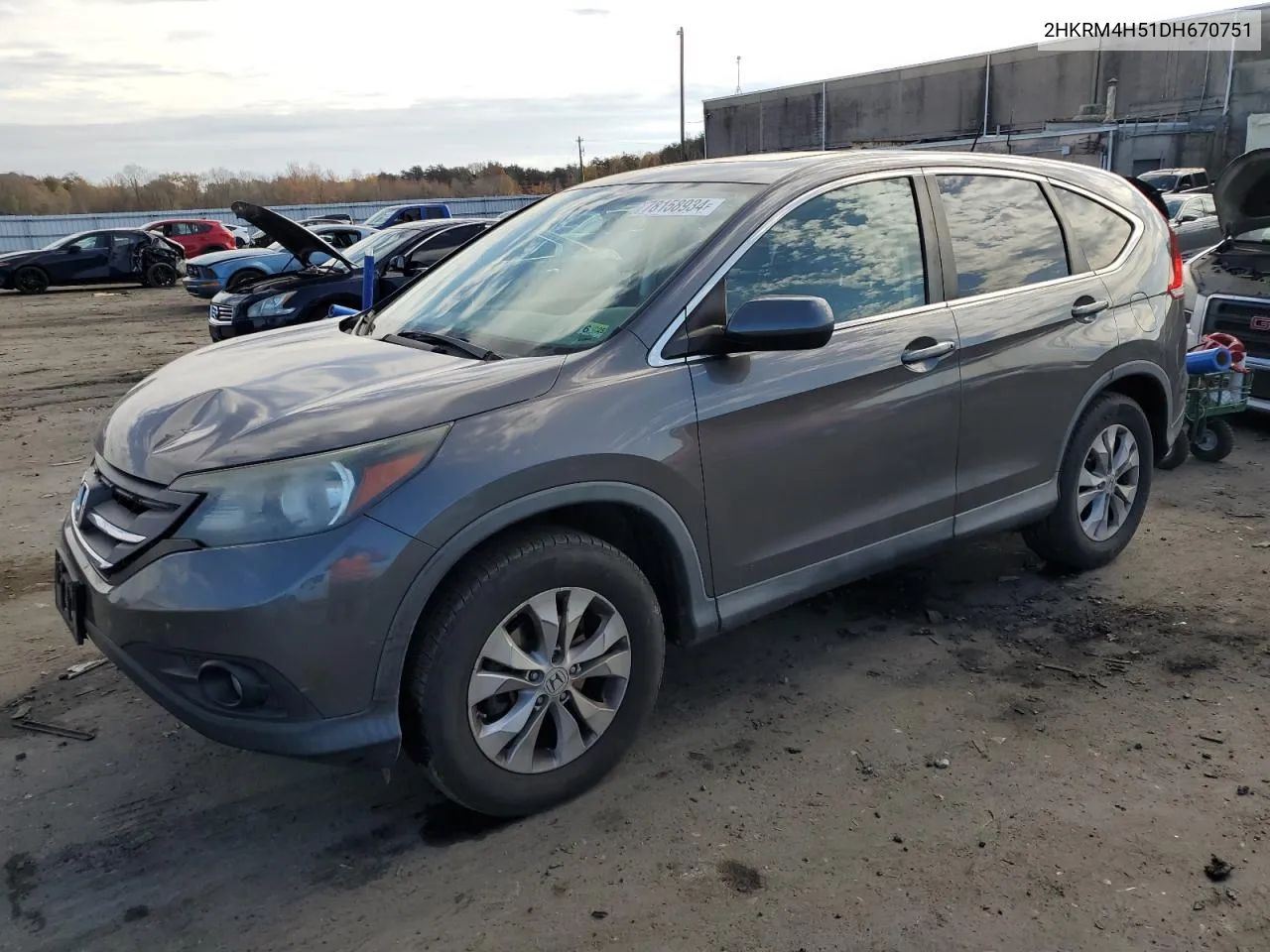 2013 Honda Cr-V Ex VIN: 2HKRM4H51DH670751 Lot: 78158934