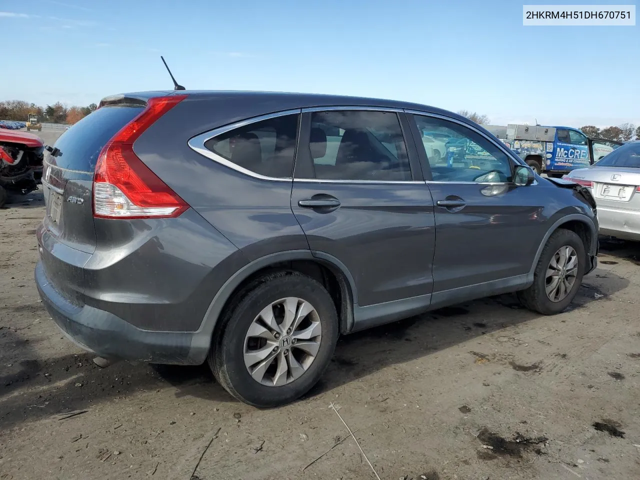 2013 Honda Cr-V Ex VIN: 2HKRM4H51DH670751 Lot: 78158934