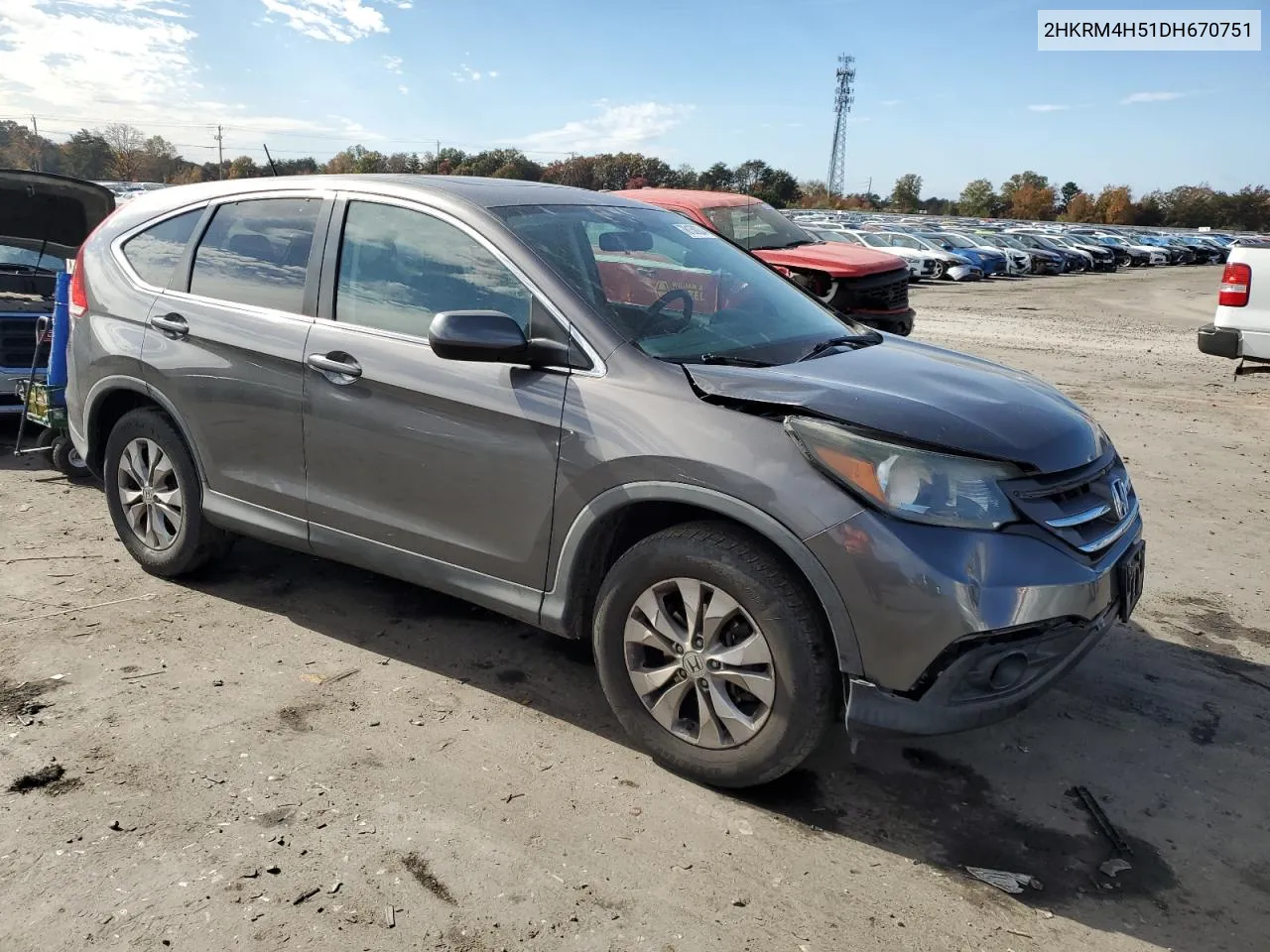 2013 Honda Cr-V Ex VIN: 2HKRM4H51DH670751 Lot: 78158934