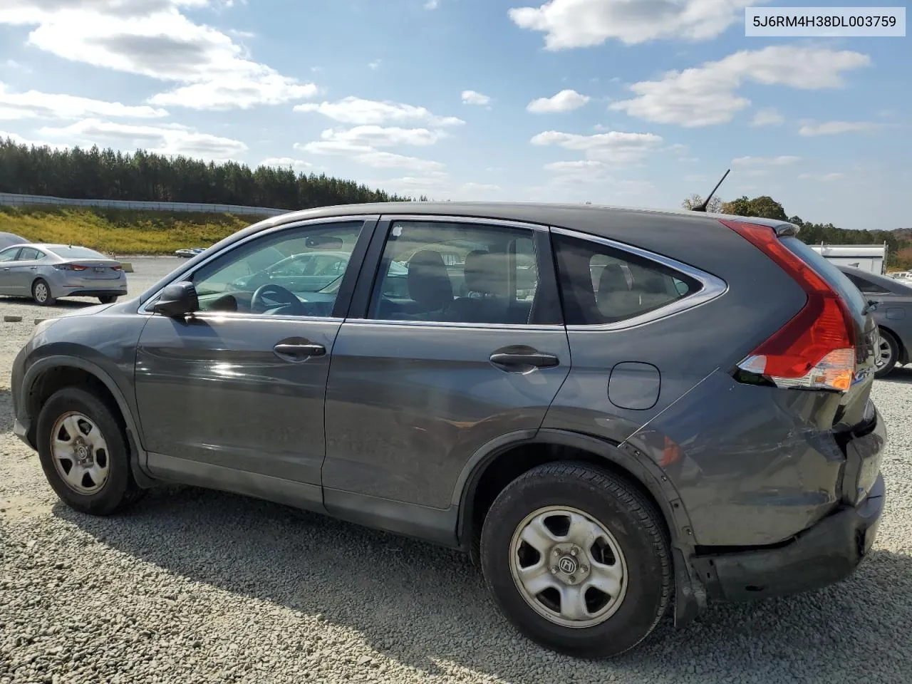 2013 Honda Cr-V Lx VIN: 5J6RM4H38DL003759 Lot: 78196934