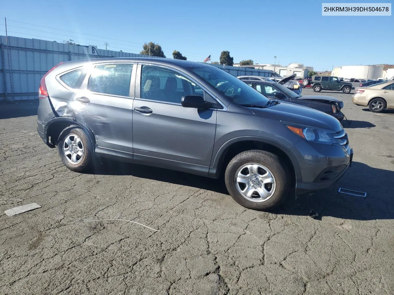 2013 Honda Cr-V Lx VIN: 2HKRM3H39DH504678 Lot: 78279144