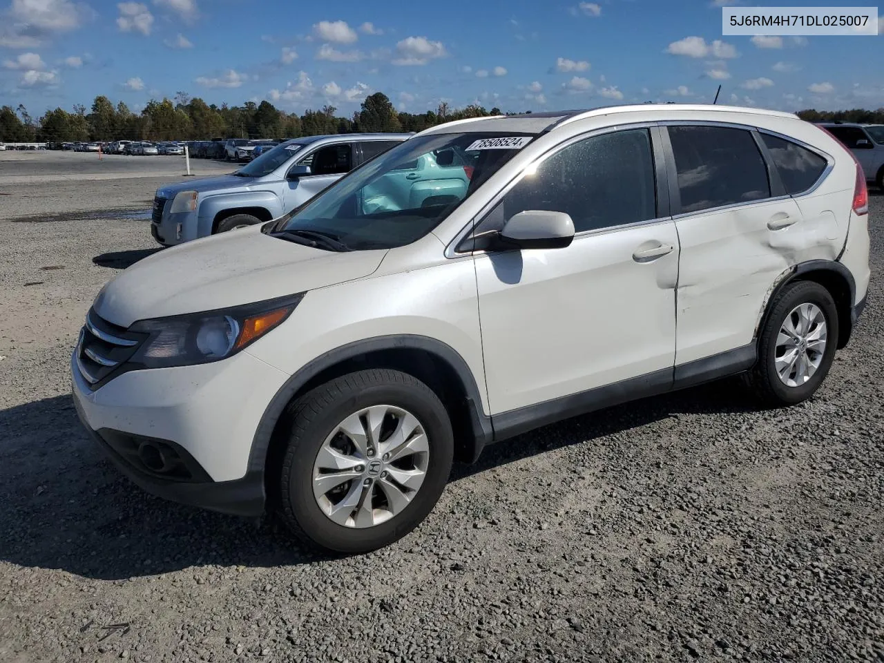 2013 Honda Cr-V Exl VIN: 5J6RM4H71DL025007 Lot: 78508524