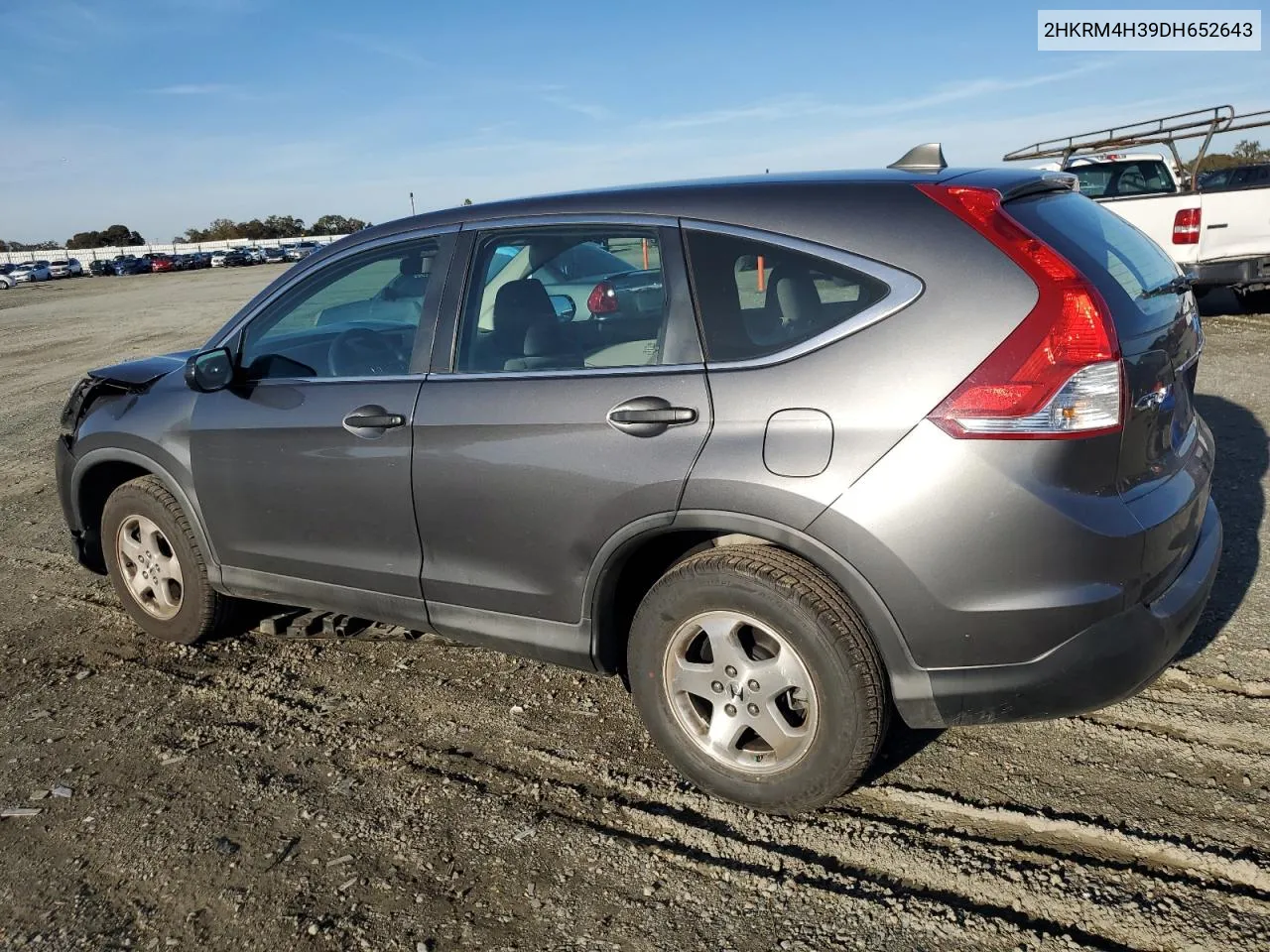 2013 Honda Cr-V Lx VIN: 2HKRM4H39DH652643 Lot: 80489434