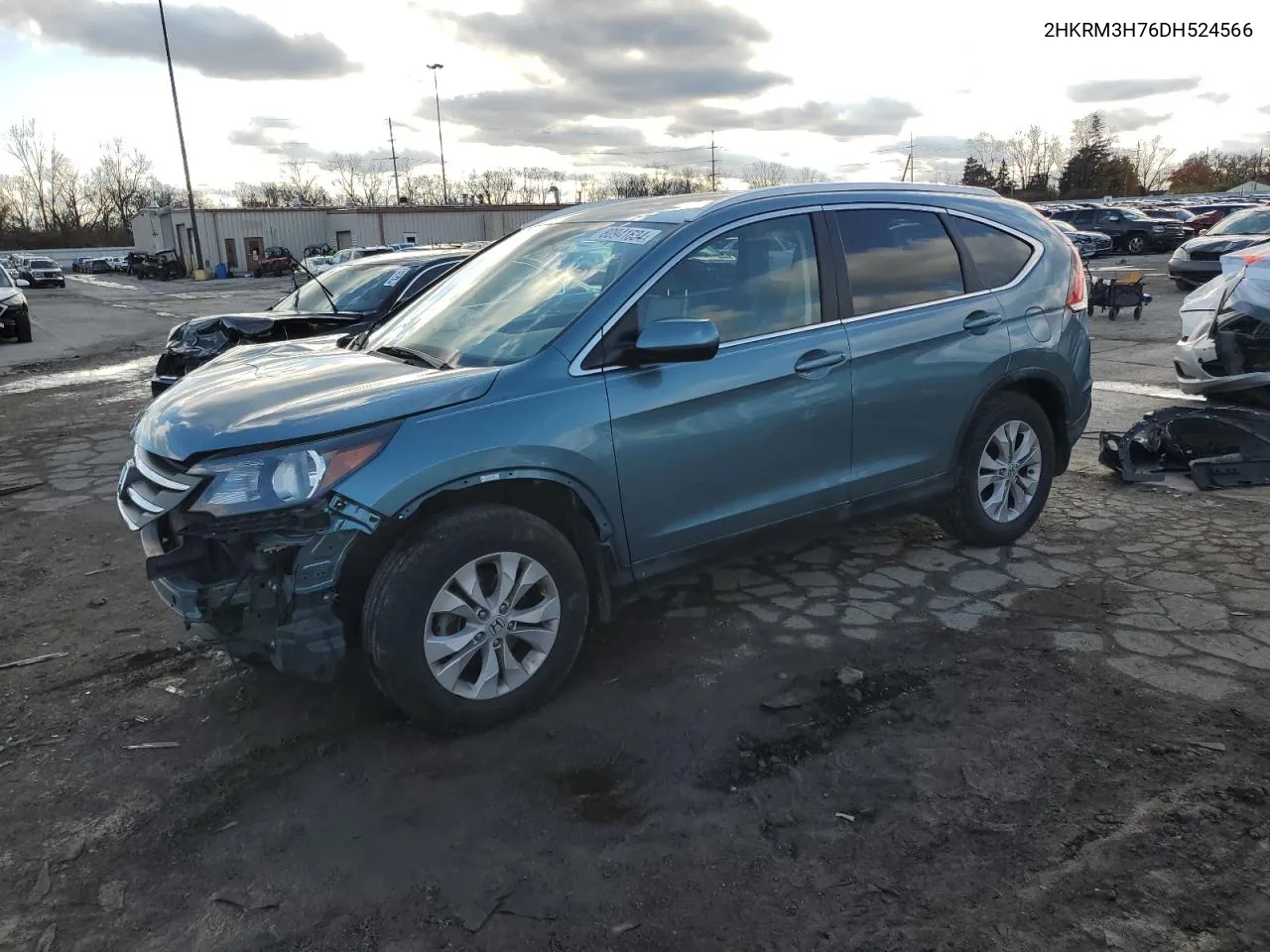 2013 Honda Cr-V Exl VIN: 2HKRM3H76DH524566 Lot: 80941634