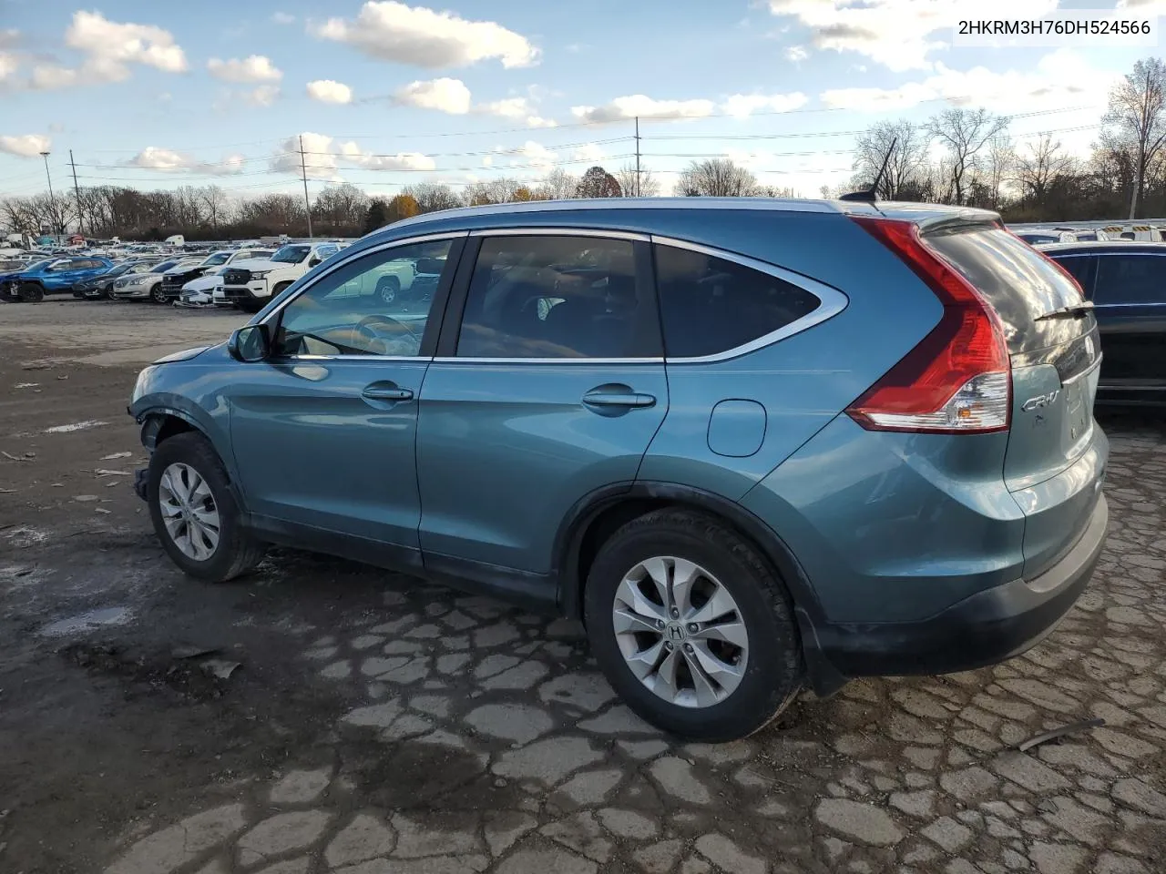 2013 Honda Cr-V Exl VIN: 2HKRM3H76DH524566 Lot: 80941634