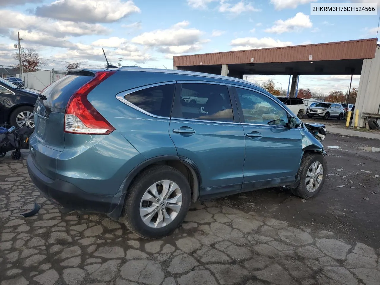 2013 Honda Cr-V Exl VIN: 2HKRM3H76DH524566 Lot: 80941634