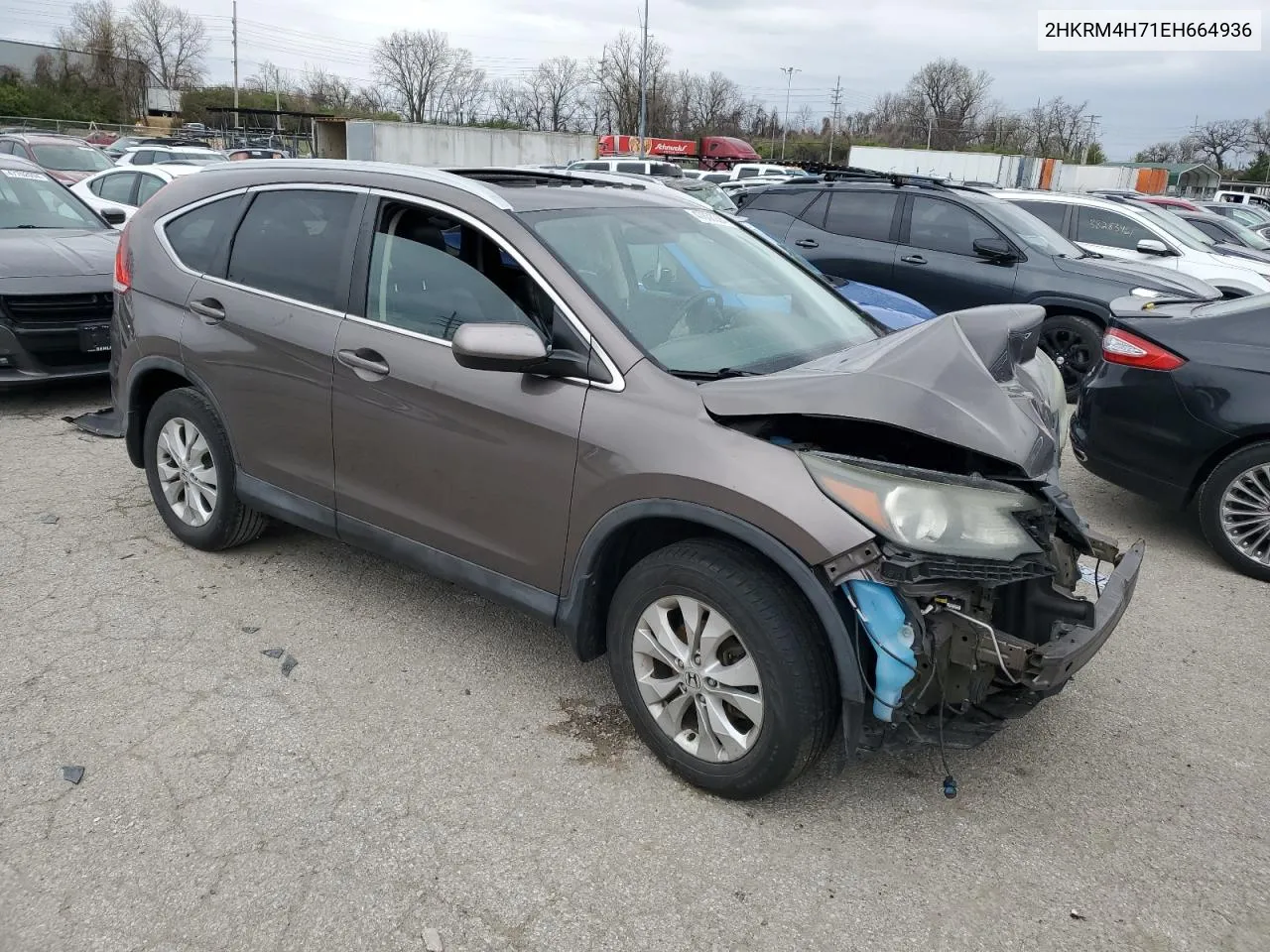 2014 Honda Cr-V Exl VIN: 2HKRM4H71EH664936 Lot: 47858924