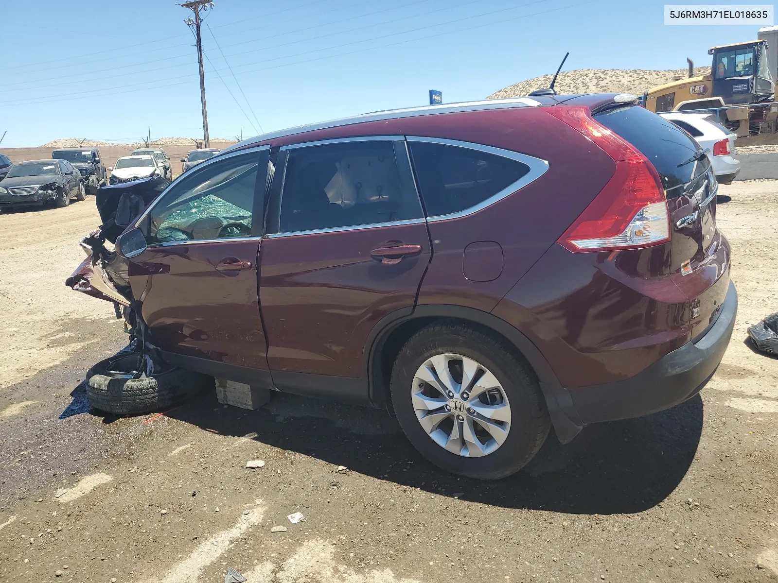 2014 Honda Cr-V Exl VIN: 5J6RM3H71EL018635 Lot: 57560184