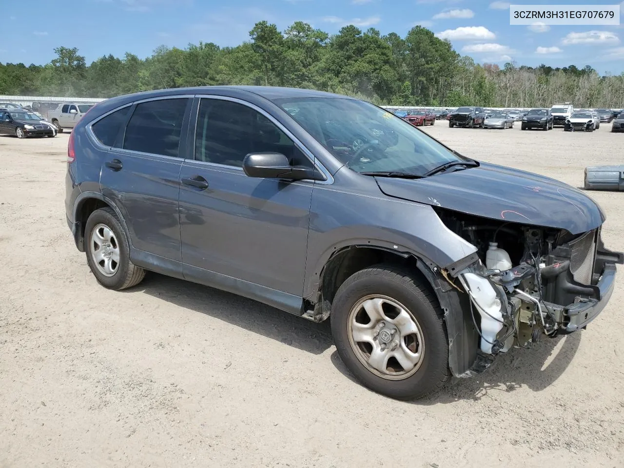 2014 Honda Cr-V Lx VIN: 3CZRM3H31EG707679 Lot: 58883304