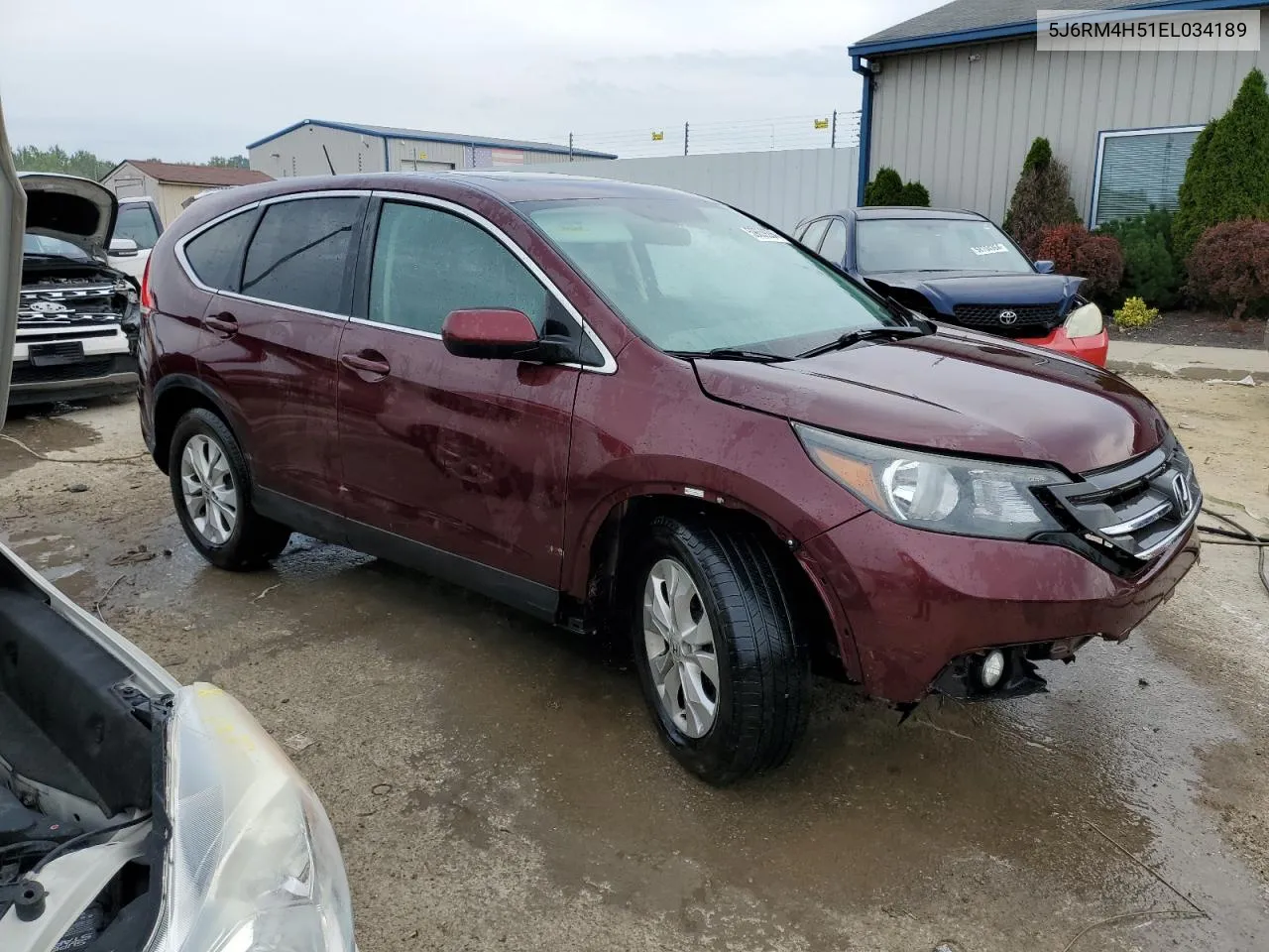 2014 Honda Cr-V Ex VIN: 5J6RM4H51EL034189 Lot: 59659284