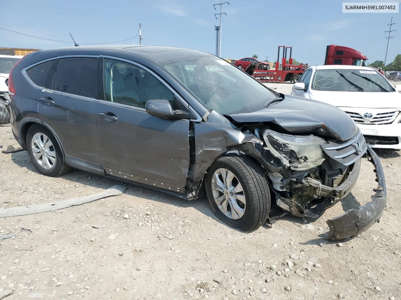 5J6RM4H59EL007452 2014 Honda Cr-V Ex