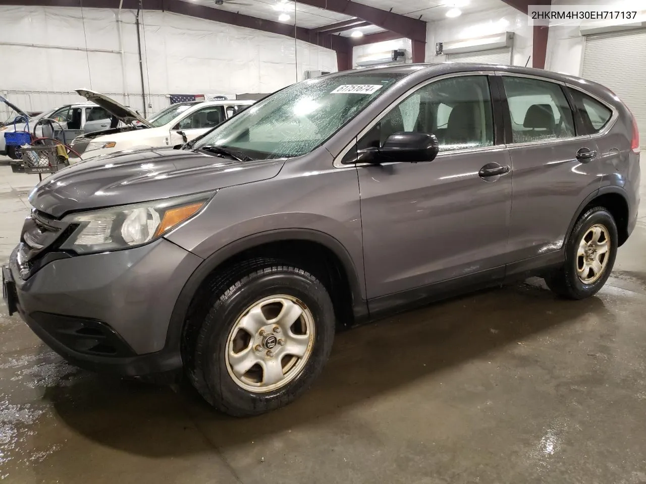 2014 Honda Cr-V Lx VIN: 2HKRM4H30EH717137 Lot: 61751674