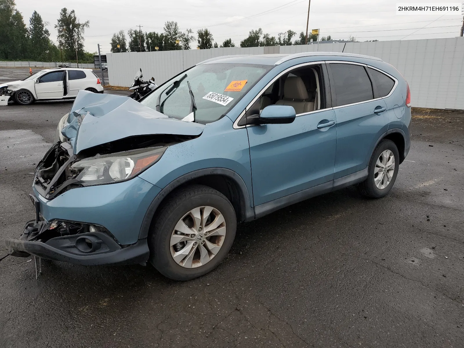 2014 Honda Cr-V Exl VIN: 2HKRM4H71EH691196 Lot: 65019554