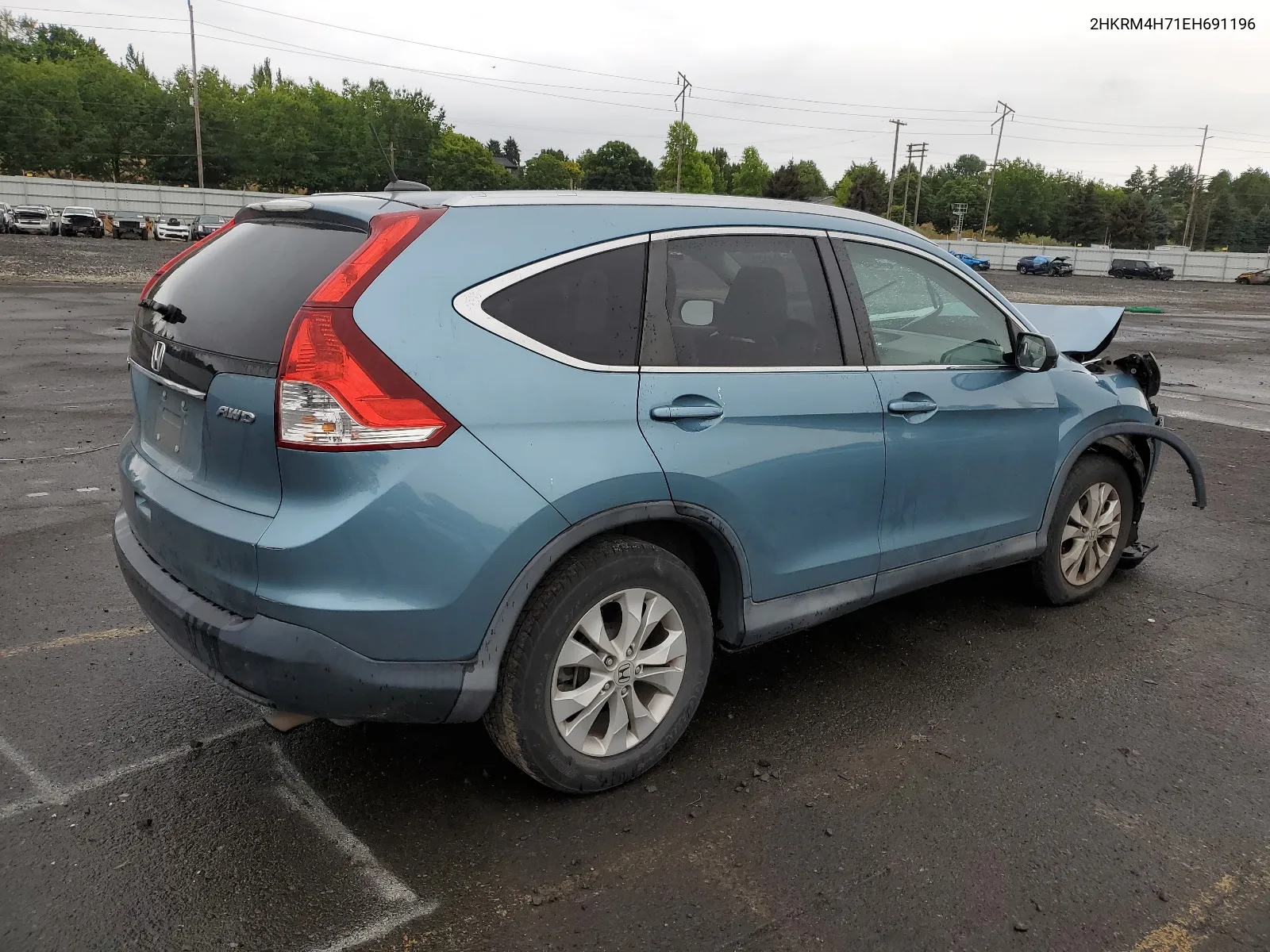 2014 Honda Cr-V Exl VIN: 2HKRM4H71EH691196 Lot: 65019554