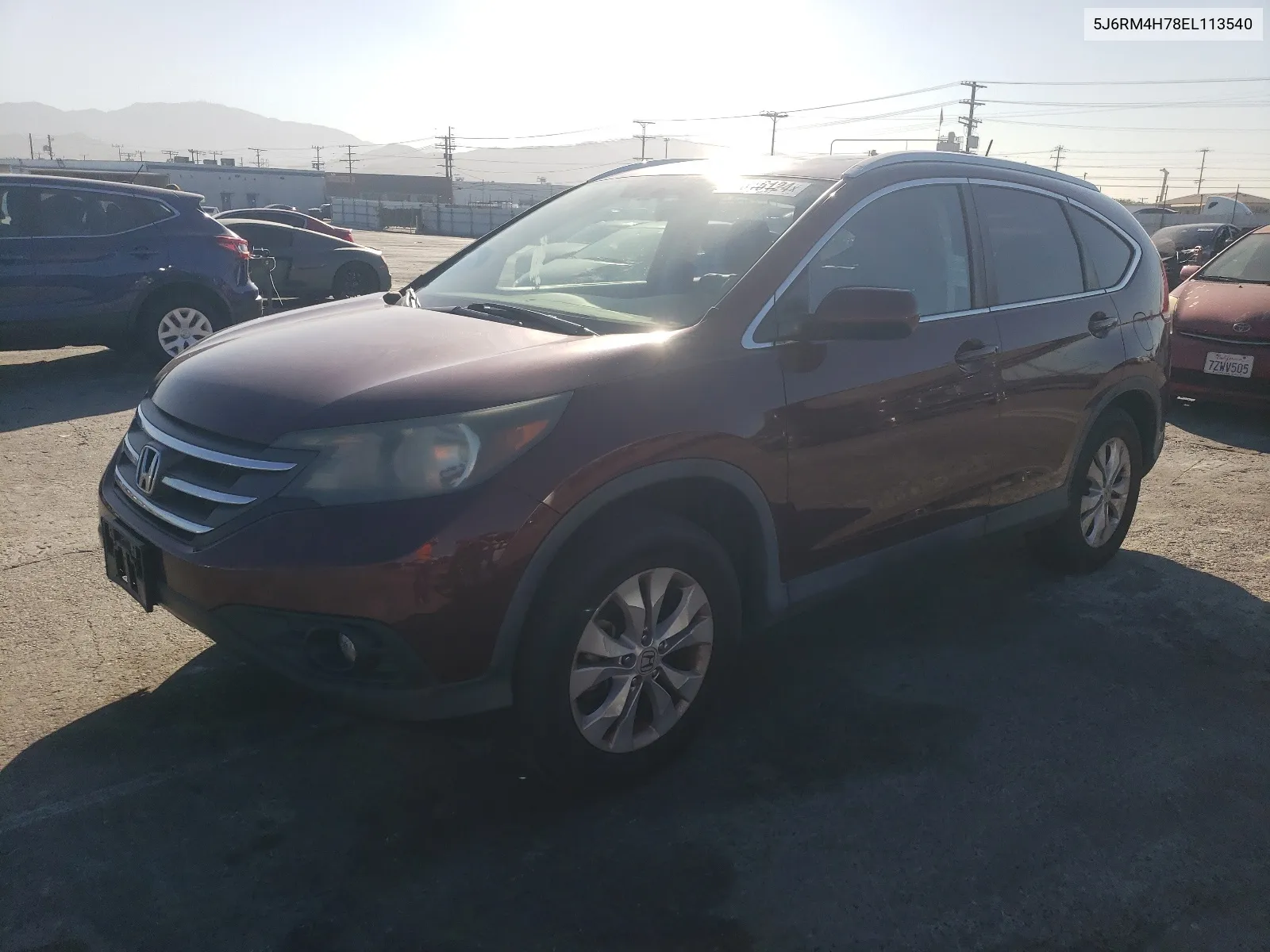 2014 Honda Cr-V Exl VIN: 5J6RM4H78EL113540 Lot: 66316124