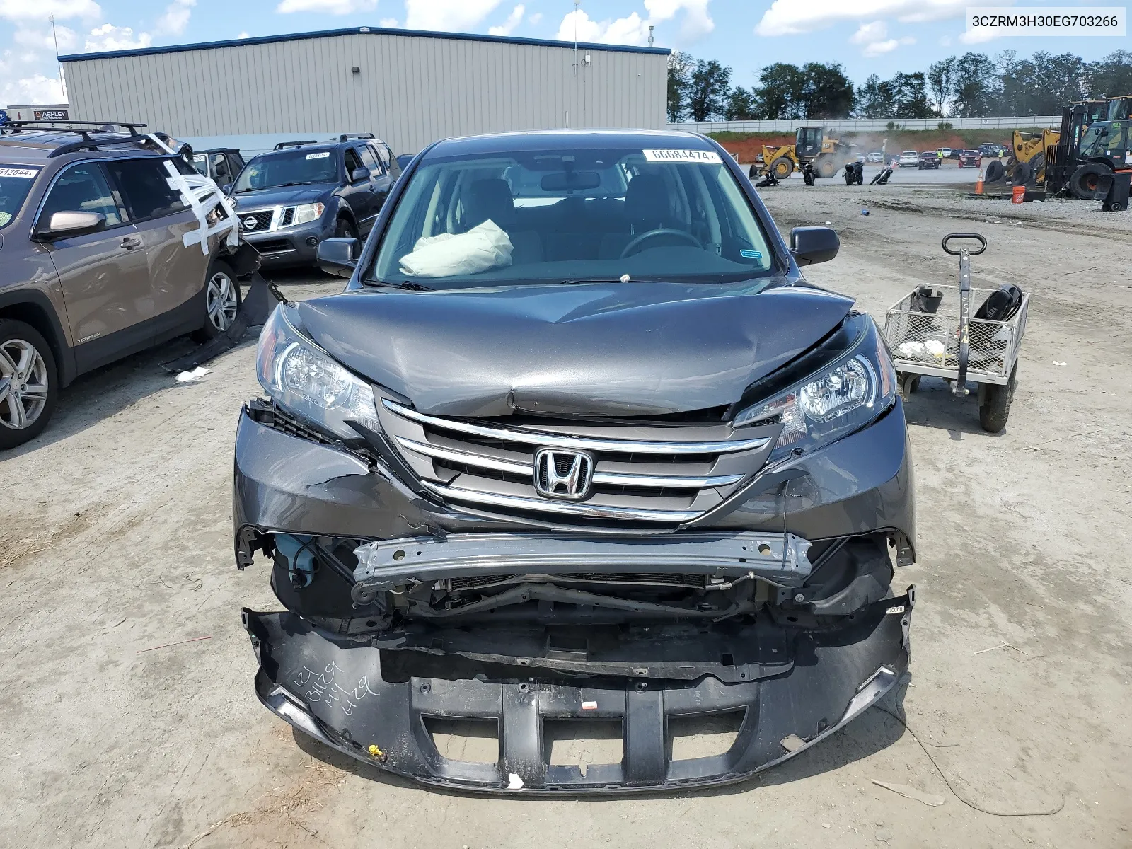 2014 Honda Cr-V Lx VIN: 3CZRM3H30EG703266 Lot: 66684474