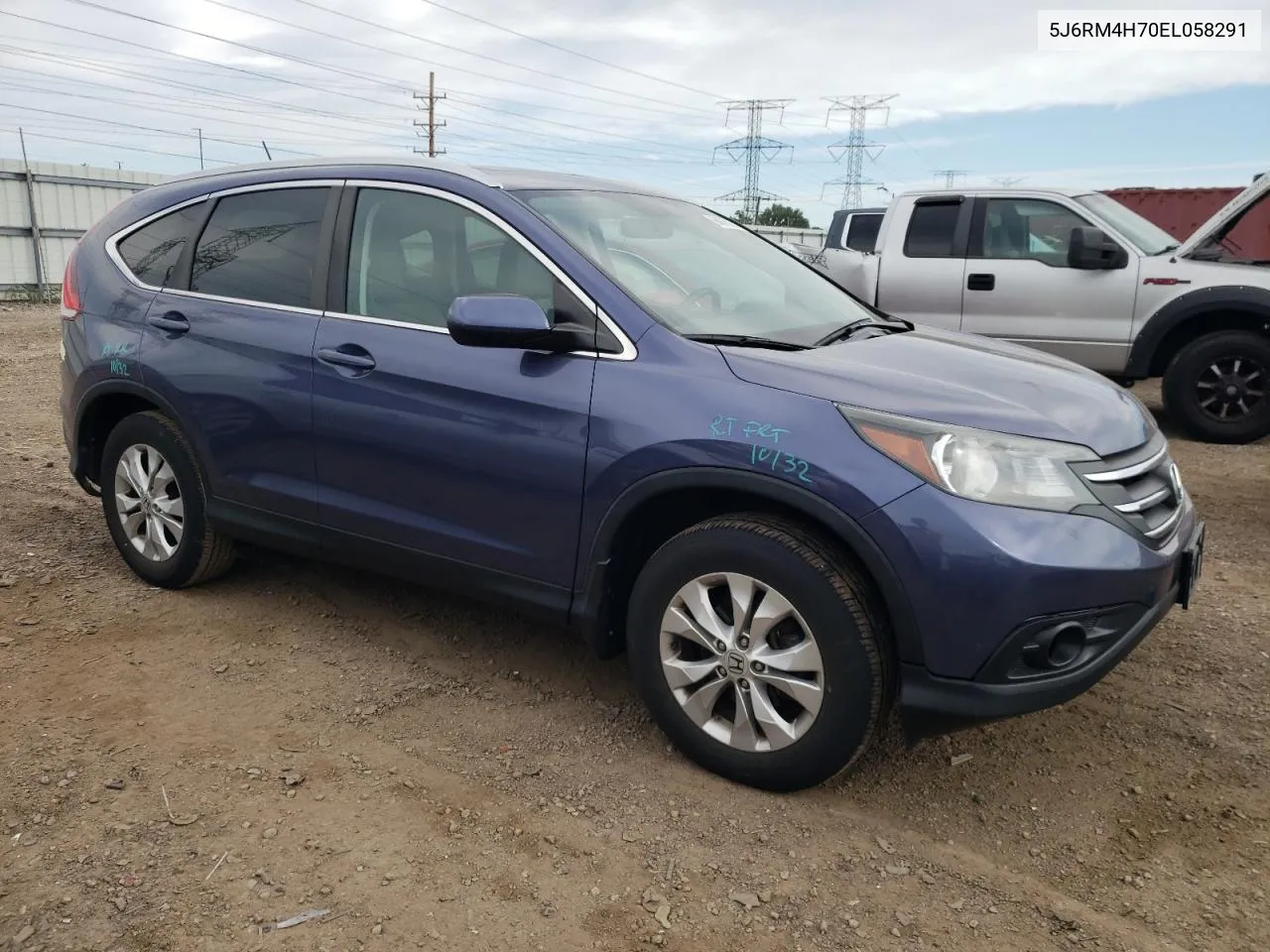 5J6RM4H70EL058291 2014 Honda Cr-V Exl