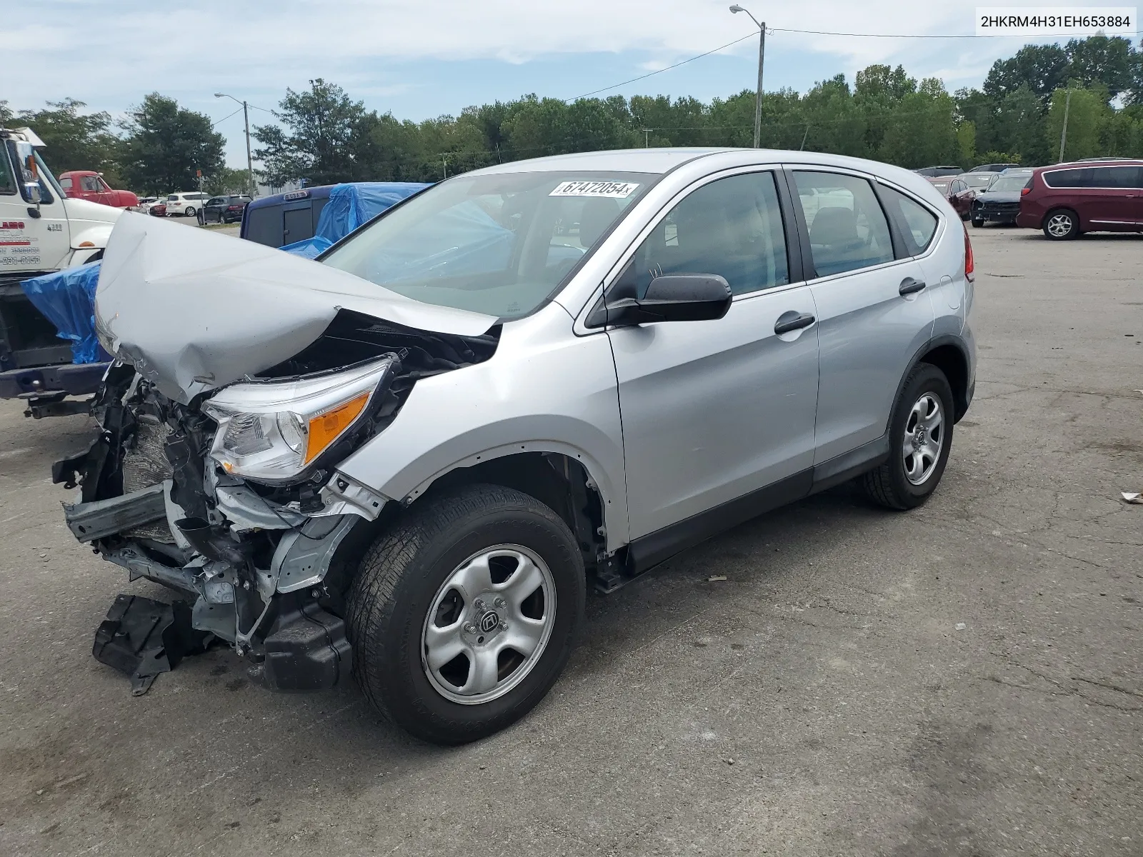 2014 Honda Cr-V Lx VIN: 2HKRM4H31EH653884 Lot: 67472054