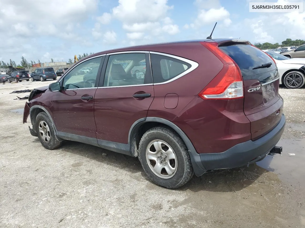 2014 Honda Cr-V Lx VIN: 5J6RM3H35EL035791 Lot: 70039774