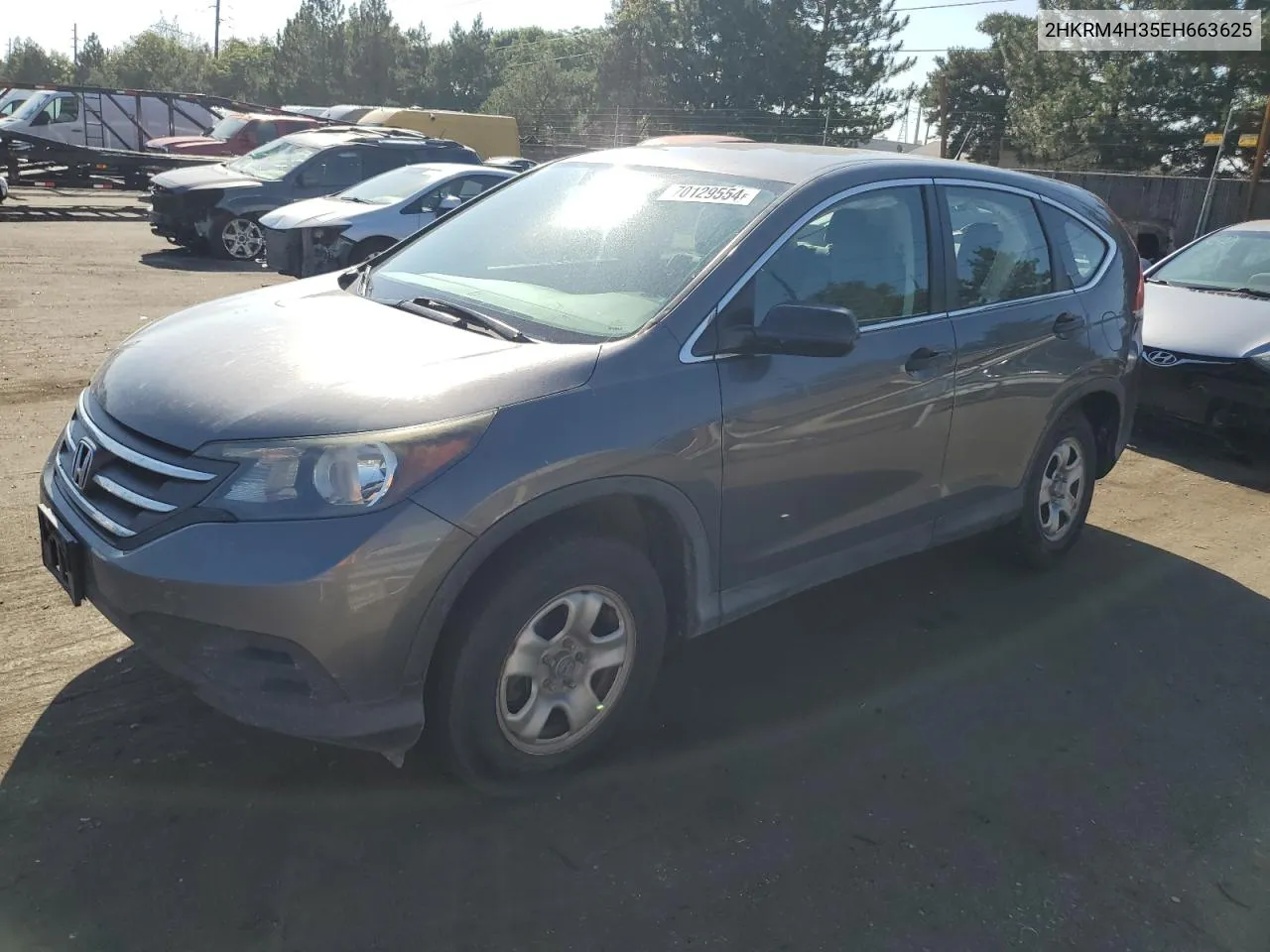 2014 Honda Cr-V Lx VIN: 2HKRM4H35EH663625 Lot: 70129554