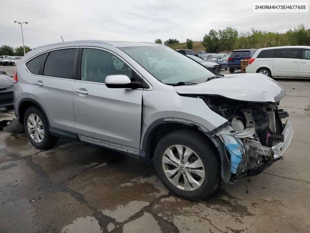 2014 Honda Cr-V Exl VIN: 2HKRM4H73EH677655 Lot: 70870324