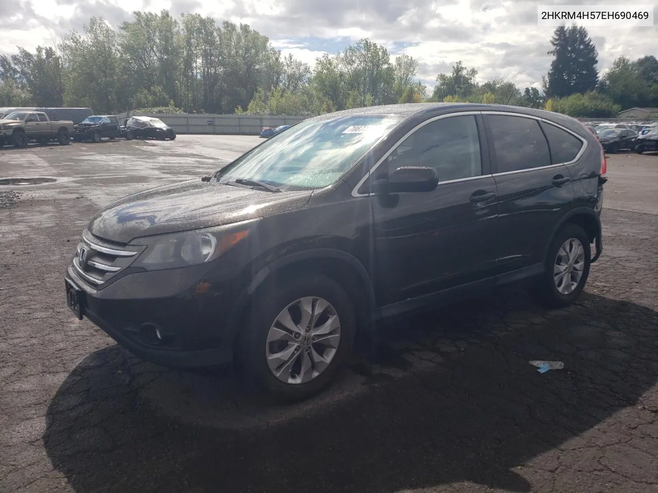 2HKRM4H57EH690469 2014 Honda Cr-V Ex