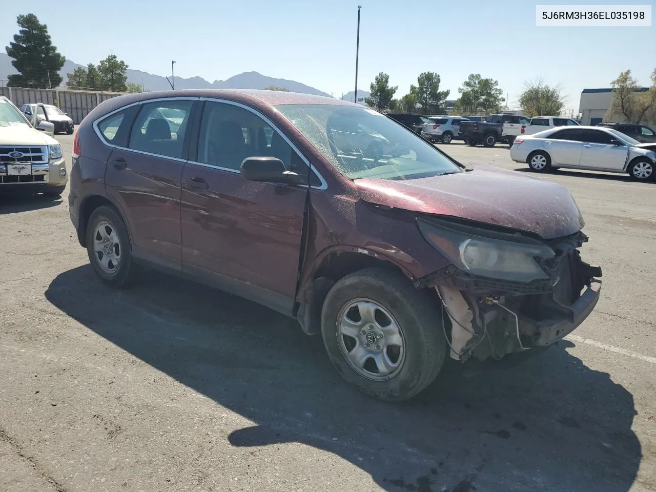 2014 Honda Cr-V Lx VIN: 5J6RM3H36EL035198 Lot: 70911814