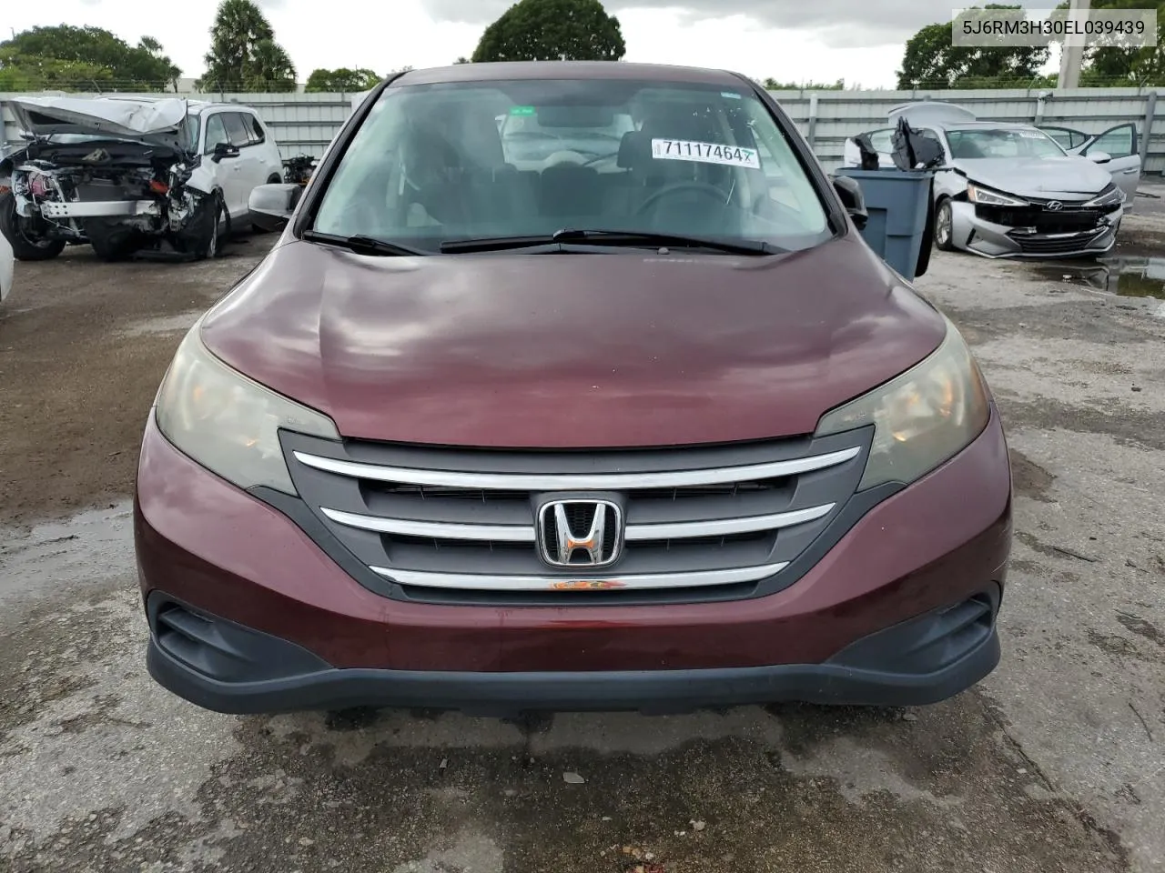 2014 Honda Cr-V Lx VIN: 5J6RM3H30EL039439 Lot: 71117464