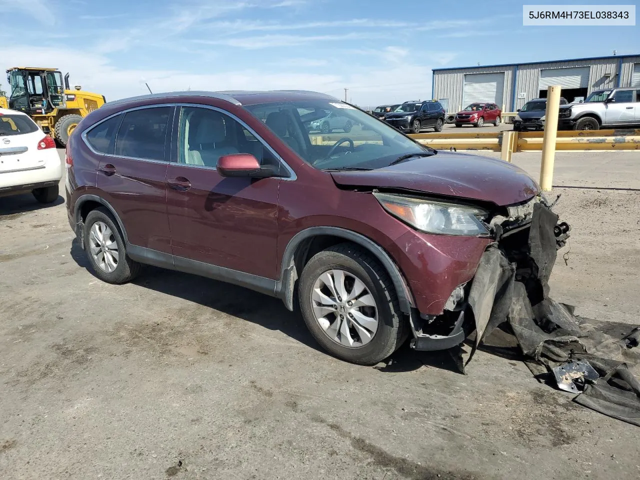 2014 Honda Cr-V Exl VIN: 5J6RM4H73EL038343 Lot: 71220094