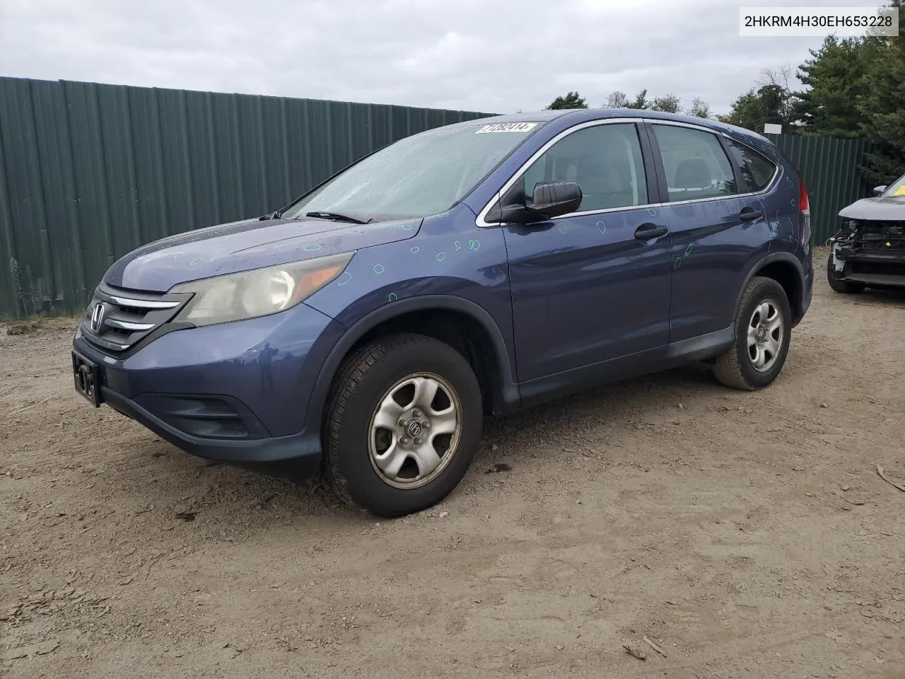 2014 Honda Cr-V Lx VIN: 2HKRM4H30EH653228 Lot: 71282414