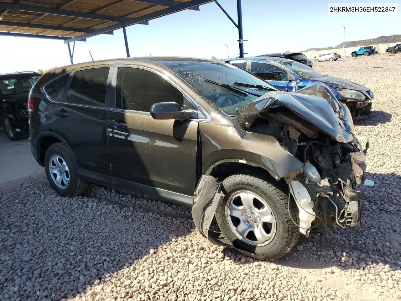 2014 Honda Cr-V Lx VIN: 2HKRM3H36EH522847 Lot: 71303874