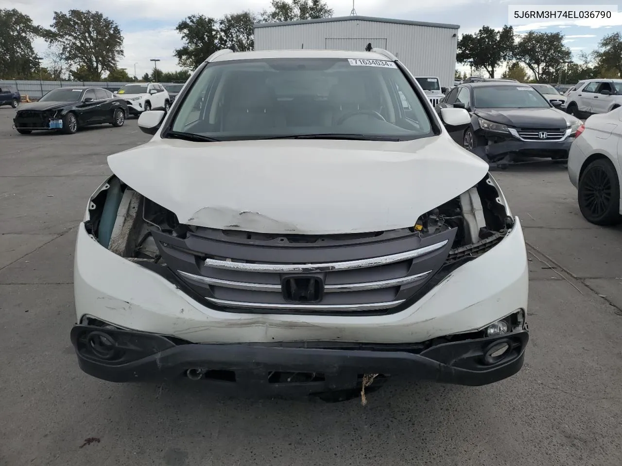 2014 Honda Cr-V Exl VIN: 5J6RM3H74EL036790 Lot: 71634034