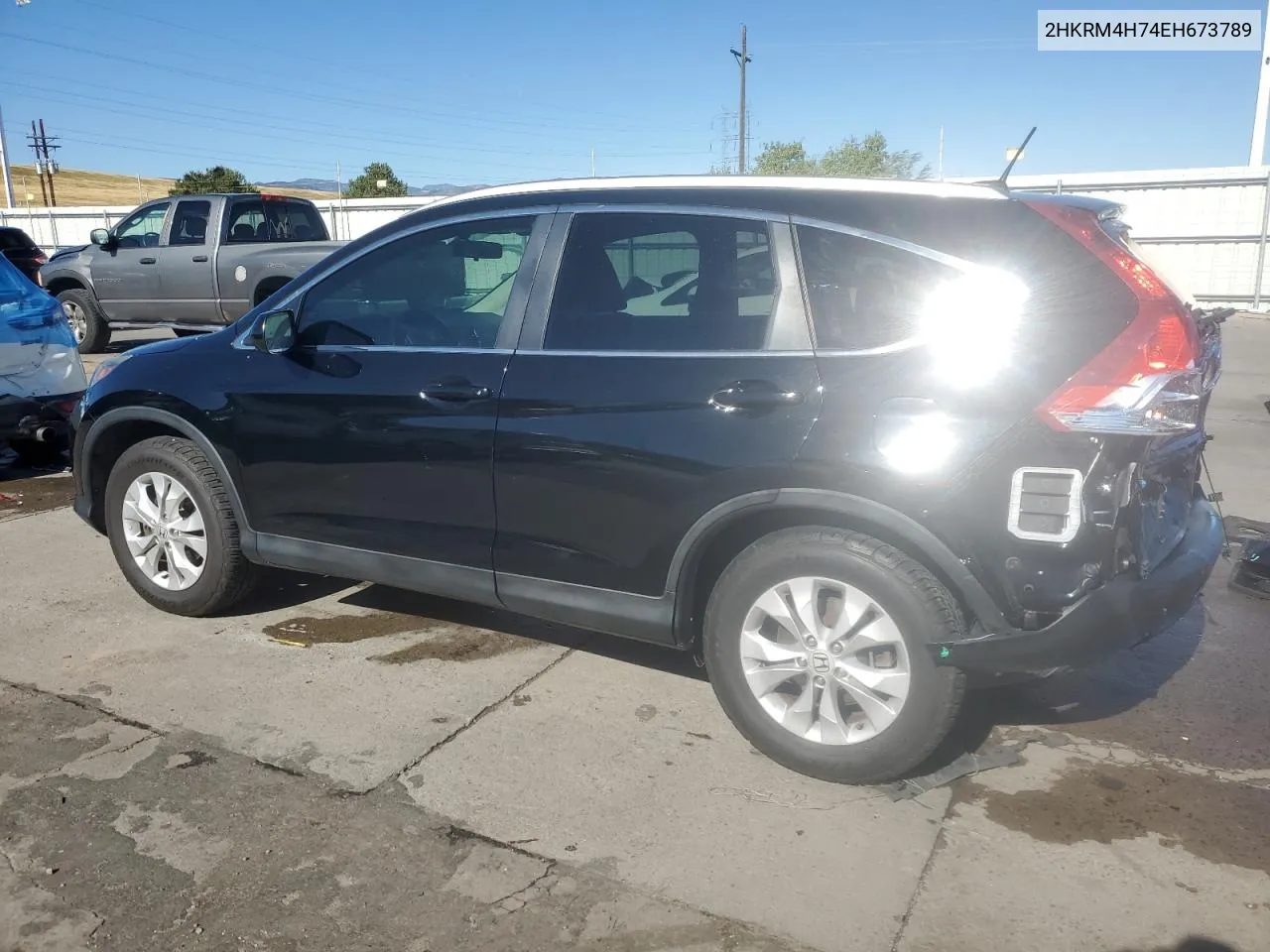 2HKRM4H74EH673789 2014 Honda Cr-V Exl