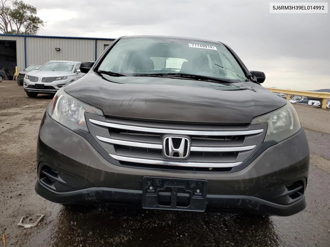 2014 Honda Cr-V Lx VIN: 5J6RM3H39EL014992 Lot: 71749914