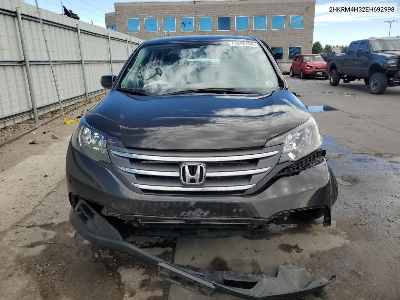 2014 Honda Cr-V Lx VIN: 2HKRM4H32EH692998 Lot: 71843194