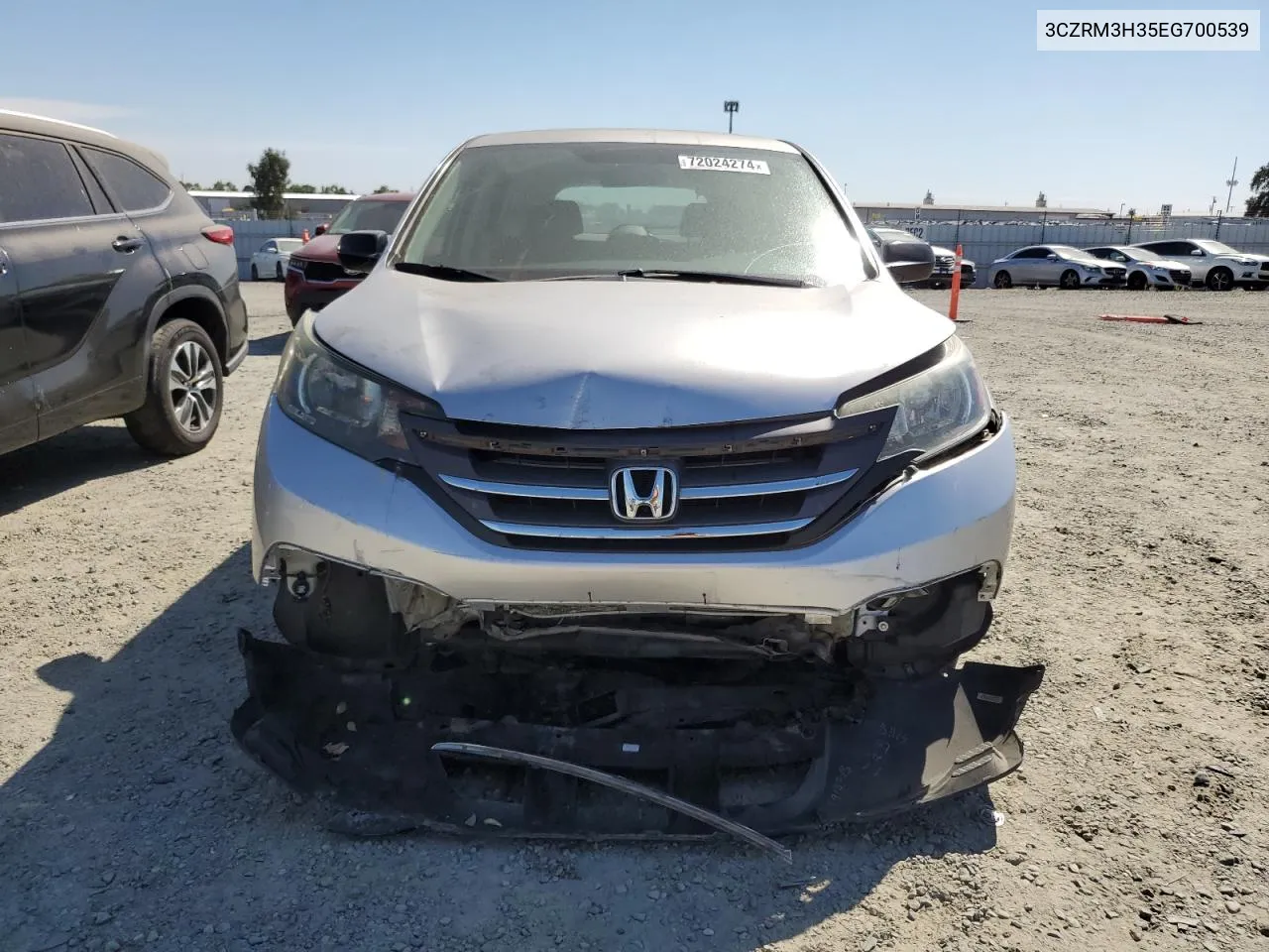 2014 Honda Cr-V Lx VIN: 3CZRM3H35EG700539 Lot: 72024274