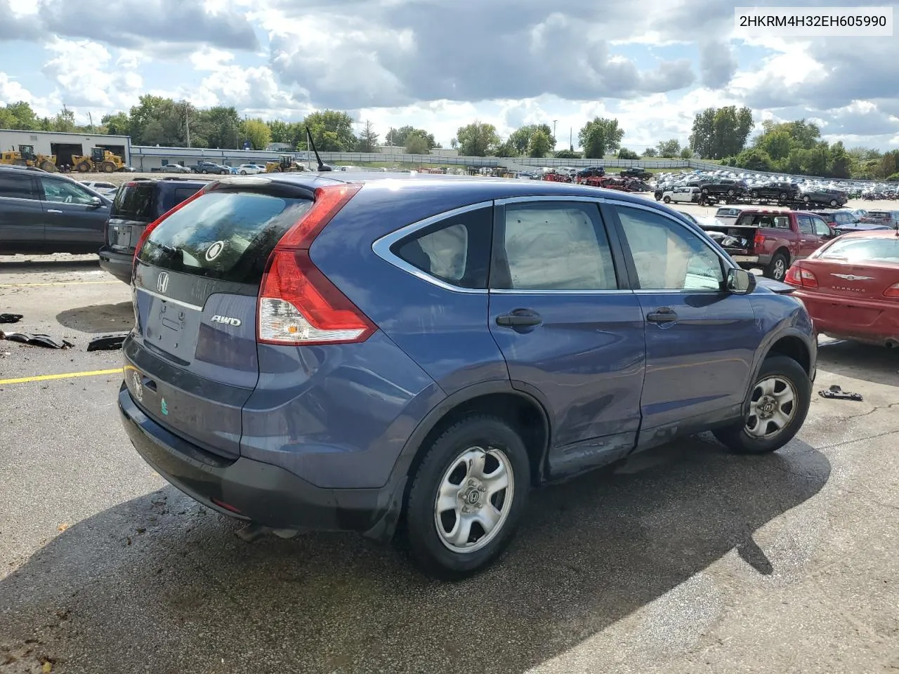 2014 Honda Cr-V Lx VIN: 2HKRM4H32EH605990 Lot: 72053424