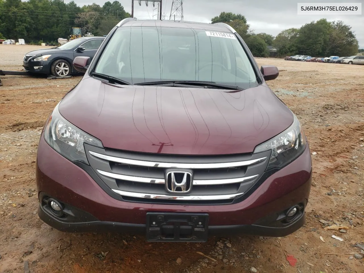 2014 Honda Cr-V Exl VIN: 5J6RM3H75EL026429 Lot: 72115814