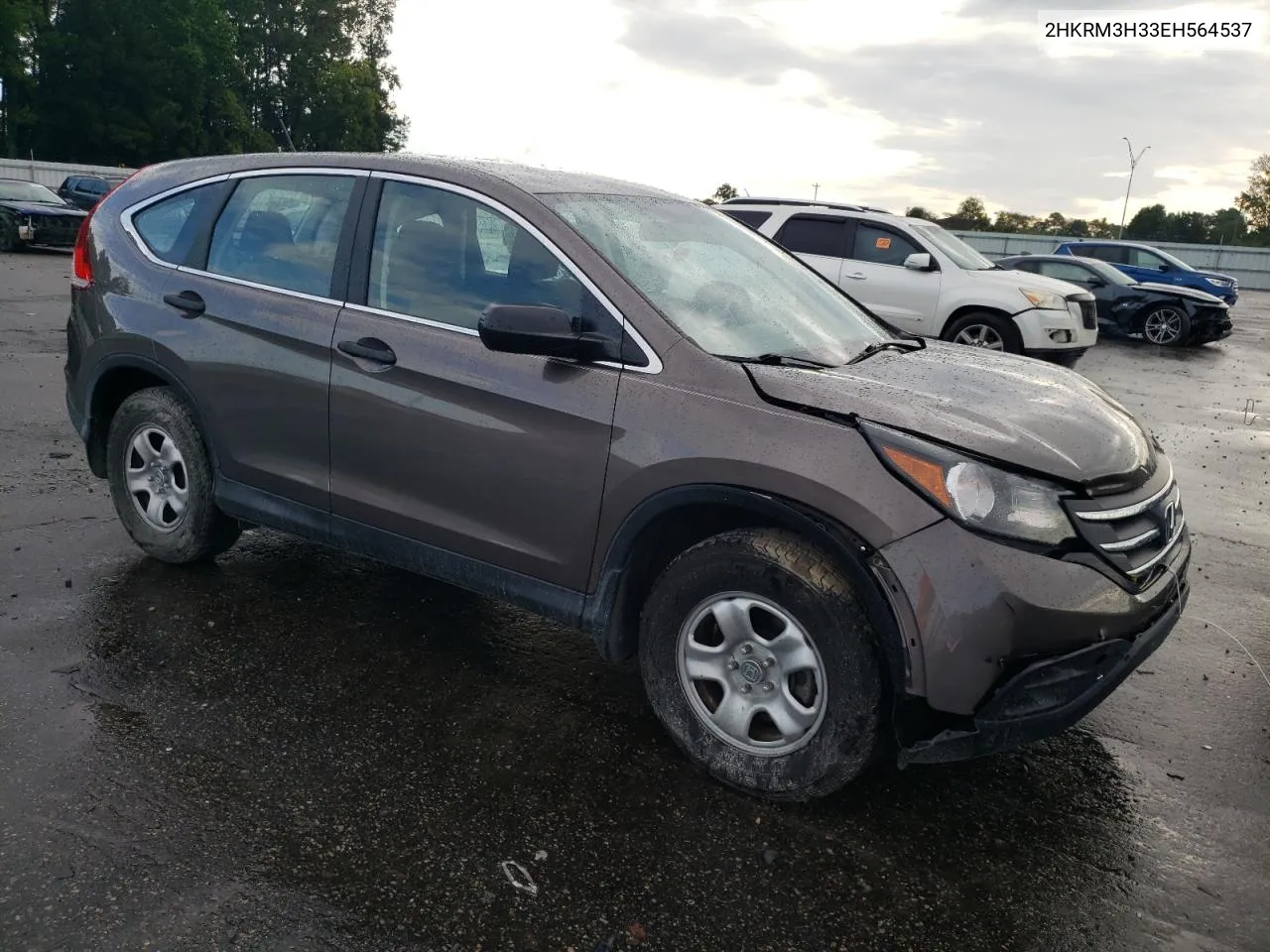 2014 Honda Cr-V Lx VIN: 2HKRM3H33EH564537 Lot: 72132334